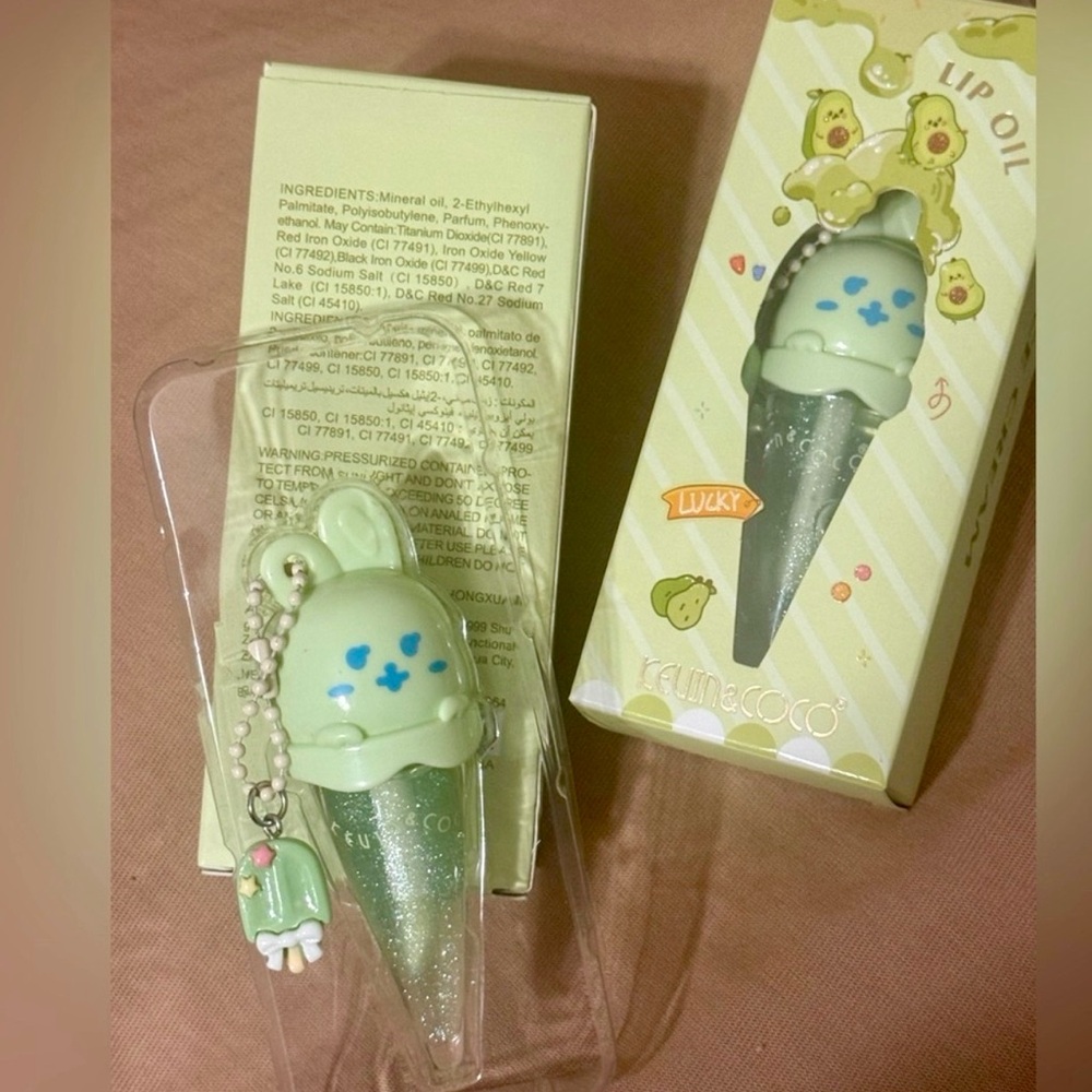 Kevin&COCO Green Sparkle Cone Lip Oil  -